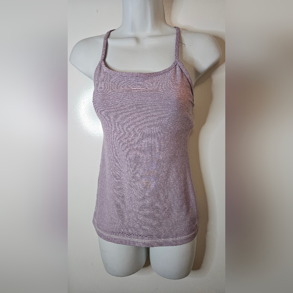 Lululemon Athletica Lavender Spaghetti Strap Women's Top - Picture 3 of 6